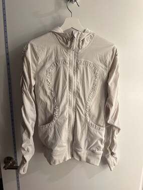Lululemon Studio Jacket 10 Sz Polar Cream Reversible